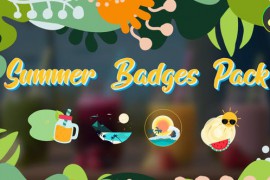 Summer Badges Pack for DaVinci Resolve 46175375