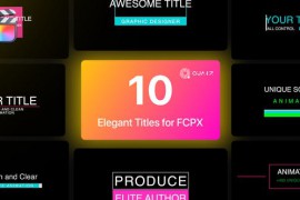 Elegant Titles for Final Cut Pro X Vol. 01 44953208