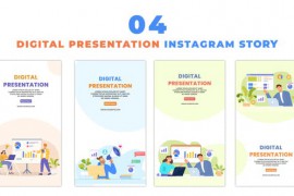 Animated Flat Character Digital Presentation Instagram Story 48621909