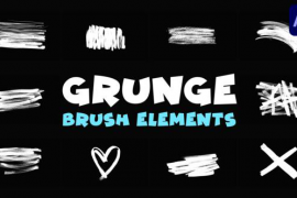 Grunge Brush Elements | After Effects 50327315