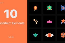 Superhero Icons for Premiere Pro Vol. 05 45508920