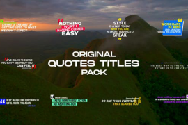 Quotes Titles Pack / AE 48201344
