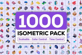 1000+ Isometric Icons Pack 45069763