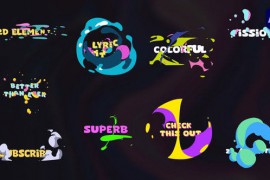 Colorful Lyric titles [After Effects] 46398328