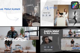 Torn Social Media Endscreens for FCPX 51621766