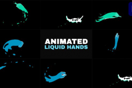 Animated Liquid Hands | Premiere Pro MOGRT 52279640