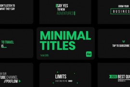 Minimal Titles 06 for After Effects 45354268