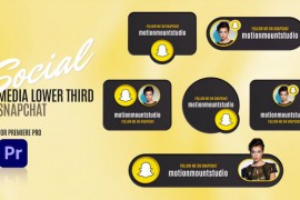 Social Media Lower Thirds Snapchat - Premiere Pro 48885887