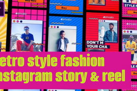 Retro Stlye Fashion Instagram Reel ans Vertical Stories | MOGRT 47547771