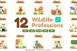Wildlife Professions Lottie Scenes 47635541