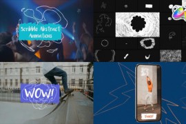 Scribble Abstract Animations for FCPX 43086334