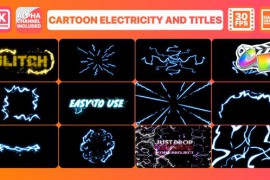 Cartoon Electricity And Titles | FCPX 28484080