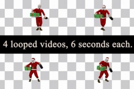 Santa Claus Dance With Gifts Pack 49560689