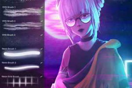 Free Download:Retro VHS Brushes for Procreate