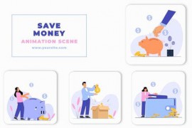 Premiere Pro Save Money Animation Scene 46441297