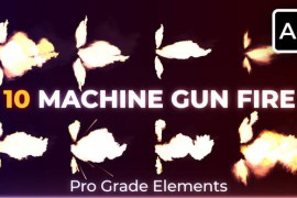 Machine Guns Muzzle Flash Gunfire 45506227