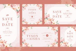 Angled Wedding Invitation 52306734