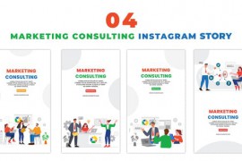 Marketing Consulting 2D Flat Character Instagram Story 47395511
