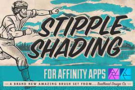 Free Download:CreativeMarket – Stipple Shading Brushes for Affinity 4680212