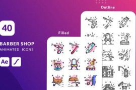 Barber Shop Animated Icons | After Effects 52659274