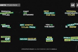 Big Kinetic Titles Pack | AE 44528451