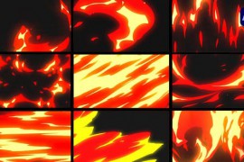 Smooth Fire hand-drawn Transitions [After Effects] 46728398