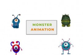 Cartoon Monster Animation Scene 42925044
