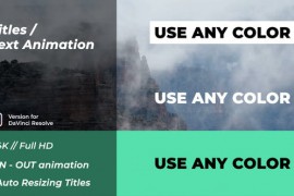 Titles / Text Animation - DaVinci Resolve 46305293