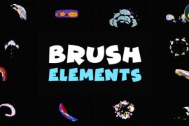 Brush Abstract Colorful Elements | DaVinci Resolve 47993305