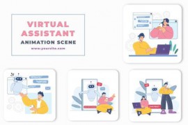 Virtual Assistant Premiere Pro Animation Scene 46460345