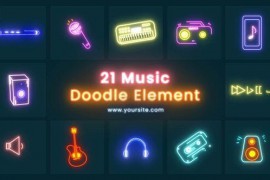 Music Doodles Premiere Pro Element Pack 44201224