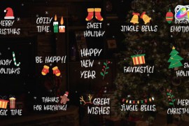 Christmas Comic Titles for FCPX 42097194