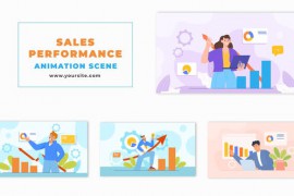 Sales Performance Analyzing Character Animation Scene 47494521