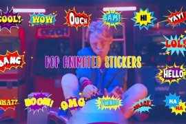 Animated Pop Stickers Element Pack After Effects Template 44499573