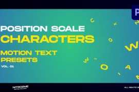 Characters Motion Text: Position Scale Vol. 01 for Premiere Pro 45890402