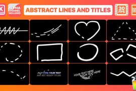 Abstract Lines And Titles | FCPX 24222952