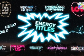 Energy Titles Pack | FCPX 30943820