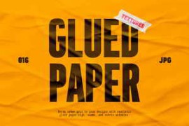 Free Download:CreativeMarket – Glued Paper Textures Collection 291898919