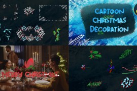 Cartoon Christmas Decoration Effects | DaVinci Resolve 42297879