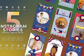 Philippine National Day Instagram Stories Filipino Independence Flag Day MOGRT Premiere Pro 52384470