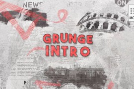 Grunge Brush Logo Intro - MOGRT 44527698