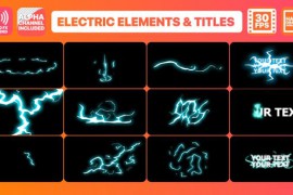 Flash FX Electric Elements And Titles | FCPX 24016386