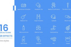 Medical Hospital Icon Set Line pack 43987973