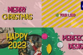 Merry Christmas Colorful Greeting Scenes for After Effects 42152994