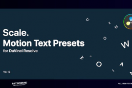 Scale Motion Text Presets Vol. 12 for DaVinci Resolve 47355680
