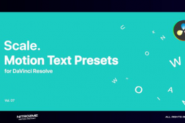 Scale Motion Text Presets Vol. 07 for DaVinci Resolve 47045834