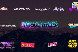 Unique Titles | FCPX 33044354