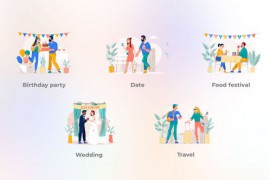 Holidays and Rest - Flat Concept 44528118