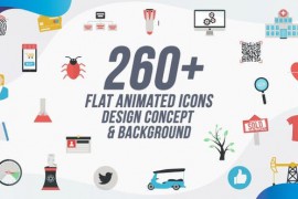Flat Animated Icons Pack / Design concepts and backgrounds 24457922