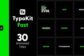 Typo Kit Fast Titles for After Effects 44506562
